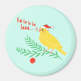 Christmas Singing Canary Magnet