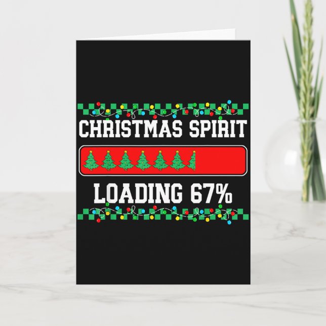 Christmas Six Seven Srit Loading 67 Meme Gen Z Alp Karte (Vorderseite)