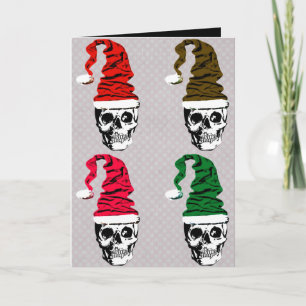 Christmas Skull Custom Card Feiertagskarte