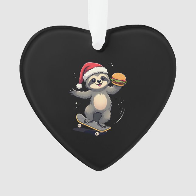 CHRISTMAS SLOTH Funny Christmas Skateboard Sloth ( (devant)
