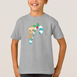 Christmas Sloth, Niedlich Sloth, Candy Cane, Mistl T-Shirt
