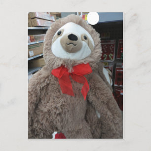 Christmas Sloth Postkarte