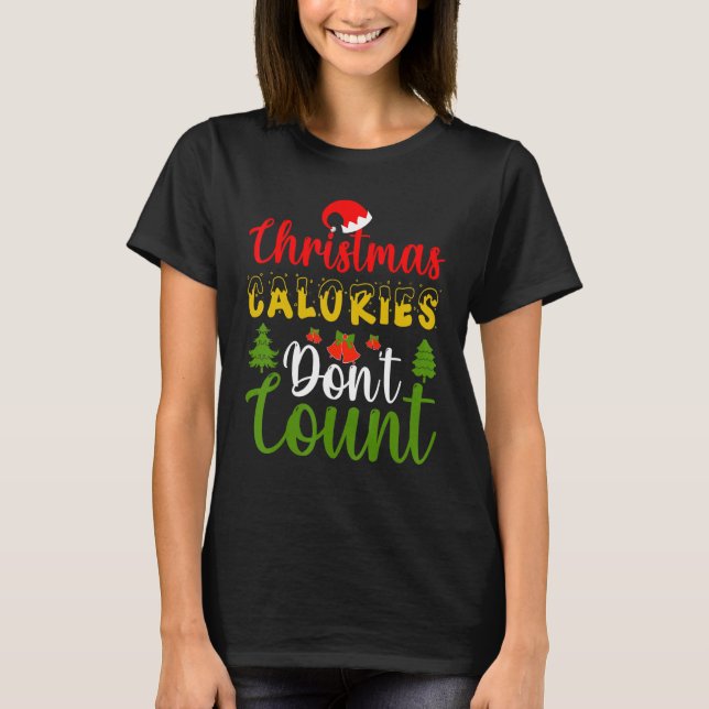 Christmas Snow Cookies Mistletoe  Snowman Present T-Shirt (Vorderseite)