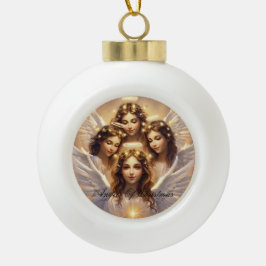 christmas snow flake  keramik Kugel-Ornament
