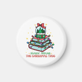 Christmas Snow Globe Book for Readers Magnet