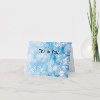 Christmas snowflakes on a blue background dankeskarte