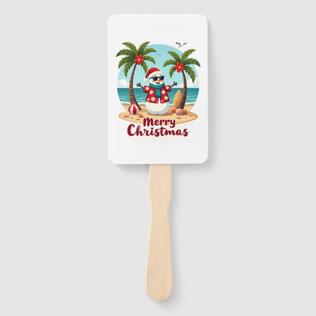 christmas Snowman (3) Fächer (Vorderseite)