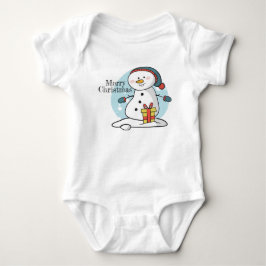 Christmas Snowman Baby Bodysuit Strampler