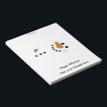 Christmas Snowman Candy Bar Wrapper Gastgeschenk Notizblock<br><div class="desc">Weihnachtsfeiertage Snowman Candy Bar Wrapper Gastgeschenk. 40 Blätter von Wrappern,  die um die Standardgröße Candy Bars falten. Man braucht nur einen Klebeststift. Personalisieren Sie das Gastgeschenk</div>