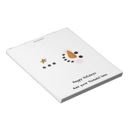 Christmas Snowman Candy Bar Wrapper Gastgeschenk Notizblock