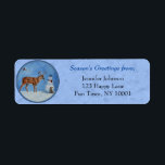 Christmas Snowman Dee Niedlich Bunny Blue<br><div class="desc">Ein weißer Buchsbaum schnuppert einem Weihnachtsschneemann die Karottennase,  während ein niedliches,  kleines Hasen das Reh bittet,  ein Stück zu teilen. Aber es gehört wirklich dem Schneemann,  oder? Realistische Kunstwerke aus einer originalen Ölmalerei von Crista S. Forest und Wildtieren.</div>