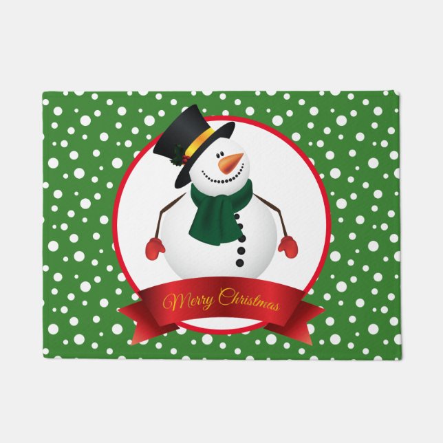 Christmas Snowman Doormat Fußmatte (Vorderseite)