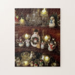 Christmas Snowman FUN Foto<br><div class="desc">Ich habe dieses lustige Weihnachts-Puzzle aus einem Foto meines China-Kabinetts erstellt. Das Foto zeigt meine Snowman-Kollektion mit Kristallkerzenhaltern. Dieses Rätsel wäre ein nachdenkliches Geschenk für alle,  die Schneemänner Lieben.</div>
