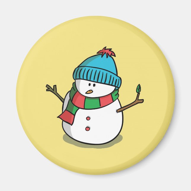 Christmas Snowman Magnet (Vorne)