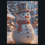 Christmas Snowman Magnet<br><div class="desc">Weihnachtsschneemagnet</div>
