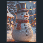 Christmas Snowman Magnet<br><div class="desc">Weihnachtsschneemagnet</div>