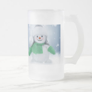 Christmas Snowman Mattiert 16 oz Mattierte Glass-T Mattglas Bierglas