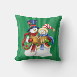 Christmas Snowman Pillow Kissen