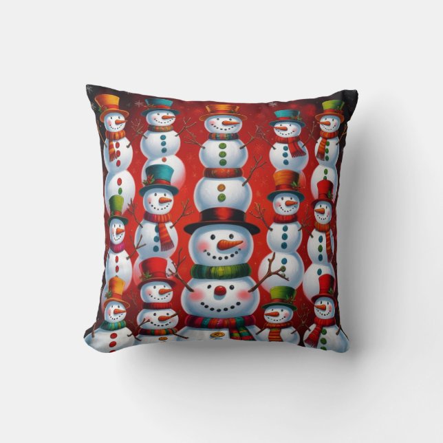 Christmas snowman pillows kissen (Vorderseite)