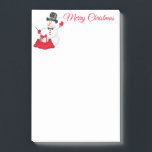 Christmas Snowman Post It Notes Post-it Klebezettel<br><div class="desc">Dieser Beitrag ist in einem festlichen Weihnachts-Schneemann-Kunstdruckdesign gezeigt. Passen Sie dieses Objekt an oder kaufen Sie,  wie es ist</div>
