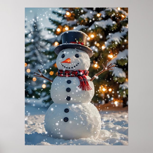 Christmas Snowman Poster (Vorne)