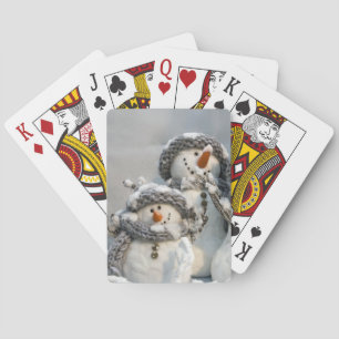 Christmas snowman spielkarten