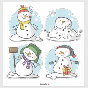 Christmas Snowman Sticker