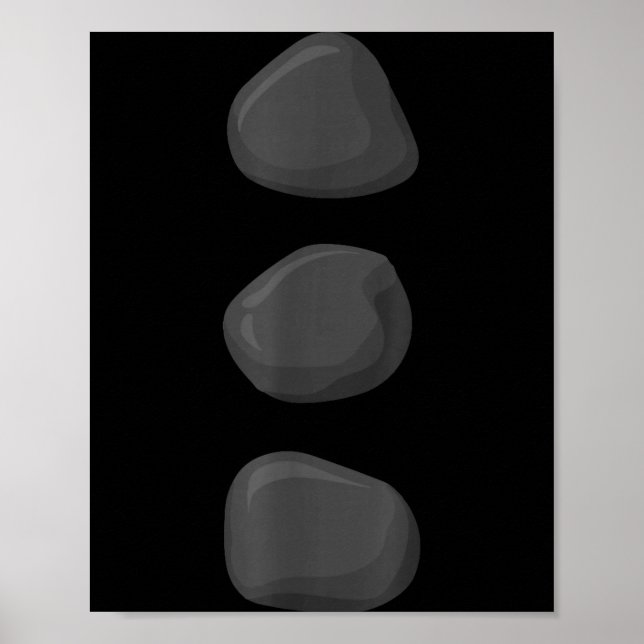 Christmas Snowman Three Black Buttons Xmas Costume Poster (Vorne)