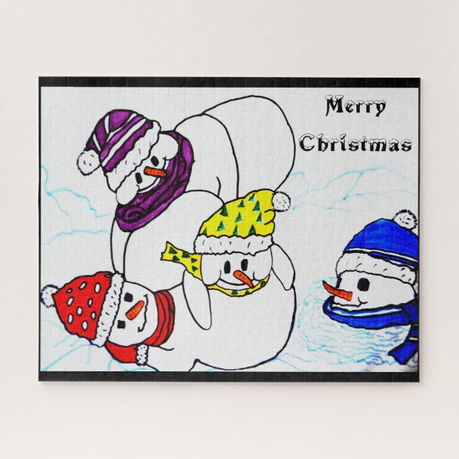 CHRISTMAS SNOWMEN AM SPIEL (Horizontal)