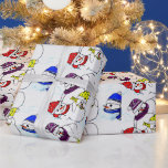 CHRISTMAS SNOWMEN AM SPIEL GESCHENKPAPIER<br><div class="desc">Diese niedlichen kleinen Schneemänner haben Spaß beim Spielen in der Kälte des internationalen Winterkünstlers Jo-Ann Newby Hayden</div>