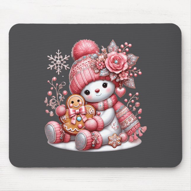 Christmas Snowperson  Mousepad (Vorne)