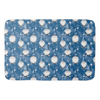 Christmas Snowy Blue Bath Mat Badematte