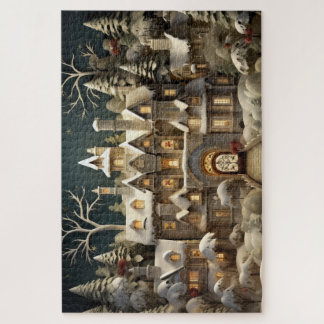 Christmas Snowy Manor Storybook Wonderland