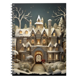 Christmas Snowy Manor Storybook Wonderland Notizblock