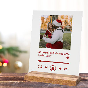 Christmas Song Plaque Couple Memento Acrylschild