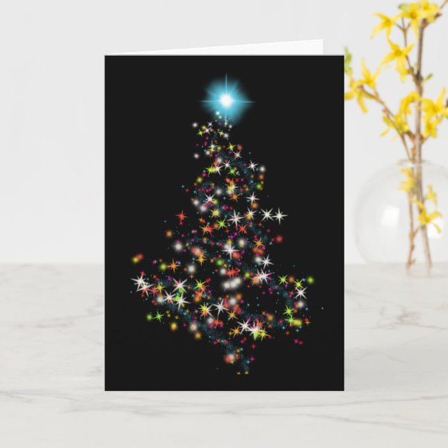Christmas Sparkle Karte (Gelbe Blume)