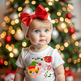Christmas spirit baby t-shirt