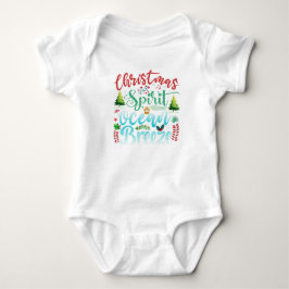 Christmas Spirit Ocean Breeze Ein Stück Baby Strampler
