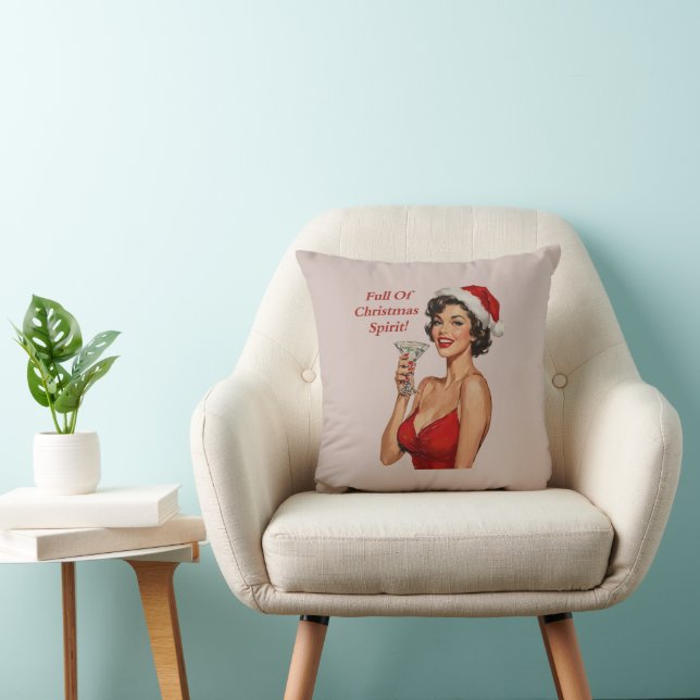 Christmas Spirit Throw Pillow Kissen (Stuhl )