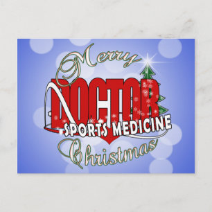 CHRISTMAS SPORTMEDIZIN FEIERTAGSPOSTKARTE