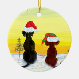 christmas springador keramik ornament