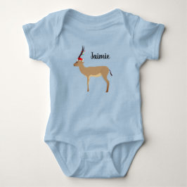 Christmas Springbok Baby Strampler