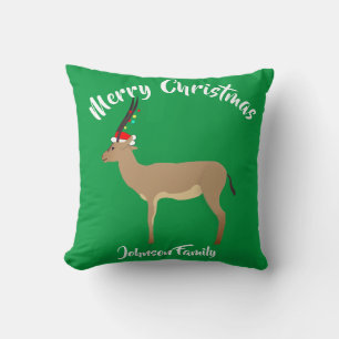 Christmas Springbok Kissen