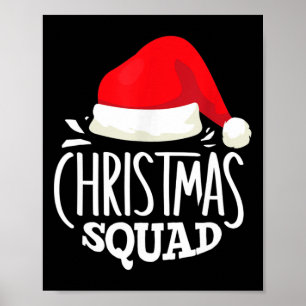Christmas-Squad-Familiengruppen-Weihnachten passen Poster