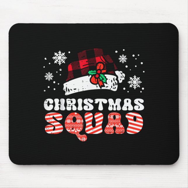 Christmas Squad Funny Xmas Crew Team Matching Kids Mousepad (Vorne)