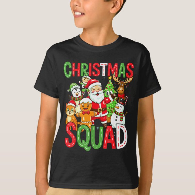 Christmas Squad Santa Family Matching Xmas  T-Shirt (Vorderseite)