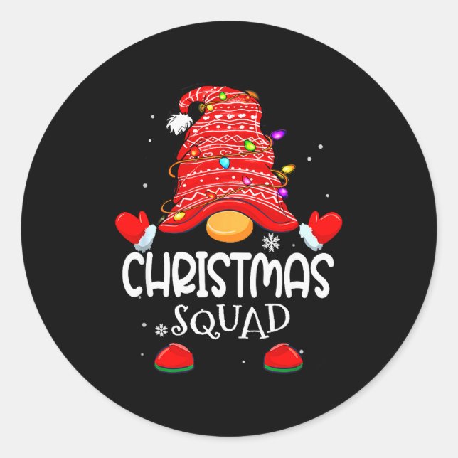 Christmas Squad - Xmas Family Matching Christmas G Runder Aufkleber (Vorderseite)
