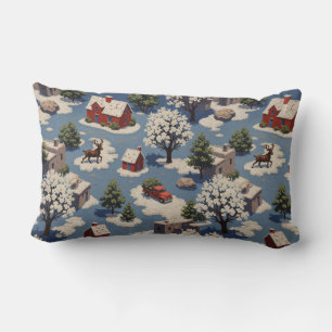 Christmas Square Lumbar Cushion Lendenkissen