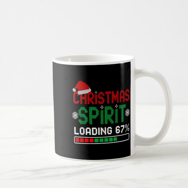 Christmas Srit Loading 67% Funny Six Seven Meme Ge Kaffeetasse (Rechts)