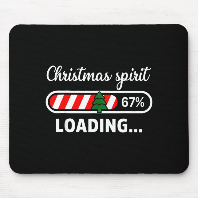 Christmas Srit Loading 67 Meme Boys Kids Gen Z Alp Mousepad (Vorne)